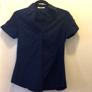 Papaya Navy Button up Dress Shirt Uniform